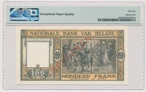 Belgia, 100 Francs ND (1945-50) SPECIMEN