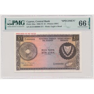 Cyprus, 1 Pound 1966-72 SPECIMEN