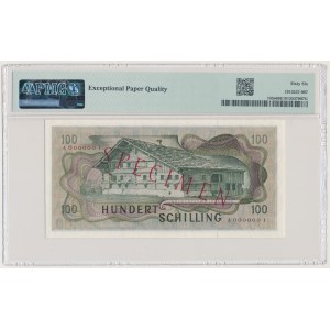 Austria, 100 Schilling 1969 (ND 1970) SPECIMEN