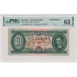 Węgry, 10 Forint 1949 SPECIMEN