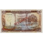 Malta, 10 Liri 1967 (ND 1973) SPECIMEN