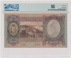 Hongrie, 1000 Pengö 1943 - SPECIMEN