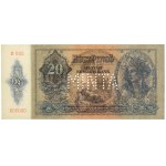Hungary, 20 Pengö 1941 SPECIMEN