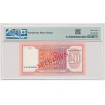 Belarus, 20 Rubles 1993 SPECIMEN