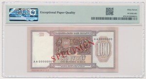 Bielorusko, 100 RUB 1993 - SPECIMEN
