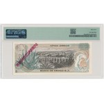 Meksyk, 5 Pesos 1969 Specimen ESPECIMEN Serie 1A A0000000