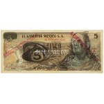 Mexico, 5 Pesos 1969 Specimen ESPECIMEN Serie 1A A0000000