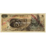 Meksyk, 5 Pesos 1969 Specimen ESPECIMEN Serie 1A A0000000