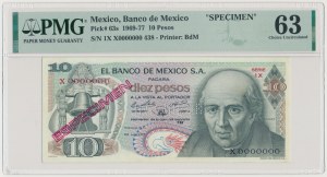Mexique, 10 Pesos 1970 - SPECIMEN / ESPECIMEN