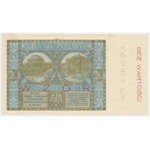 20 złotych 1926 - WZÓR - Ser.V 0245678