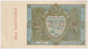 20 złotych 1926 - WZÓR - Ser.N