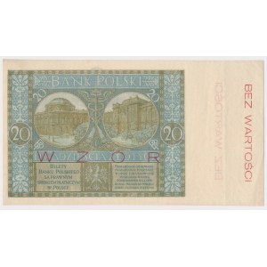 20 złotych 1926 - WZÓR - Ser.N