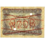 Bilet zdawkowy, 2 złote 1925 - WZÓR - z perforacją
