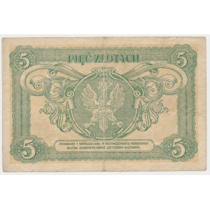 Bilet zdawkowy, 5 złotych 1925 Konstytucja