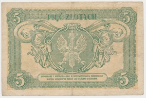 Bilet zdawkowy, 5 złotych 1925 Konstytucja