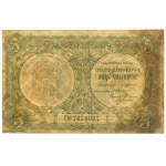 Bilet zdawkowy, 5 złotych 1925 Konstytucja - przycięty