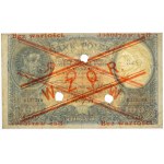 100 złotych 1919 - WZÓR - niski nadruk - perforacja