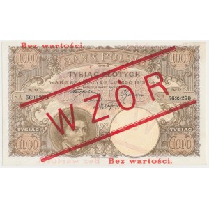 1.000 złotych 1919 - WZÓR