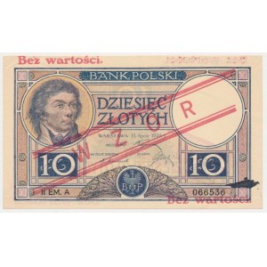 10 złotych 1924 - WZÓR - II EM. A