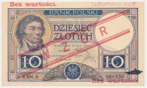 10 złotych 1924 - II EM. A - bez perforacji