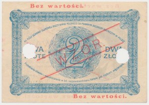 2 złote 1919 - WZÓR - S.23. A - z perforacją