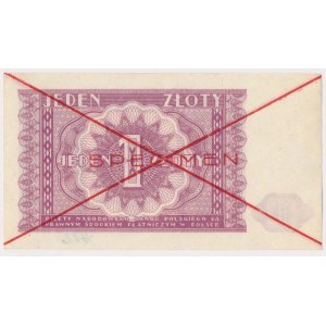 Nr 412. 1 złoty 1946 - SPECIMEN