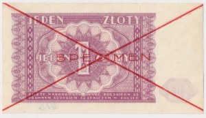 Nr. 412. 1 Zloty 1946 - SPECIMEN