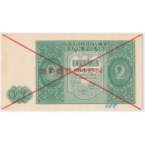Nr 408. 2 złote 1946 - SPECIMEN