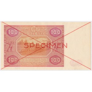 Nr 384. 100 złotych 1946 - SPECIMEN - A 1234567 8900000