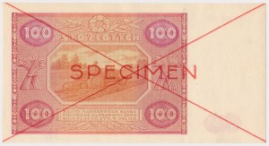 Nr 384. 100 złotych 1946 - SPECIMEN - A 1234567 8900000