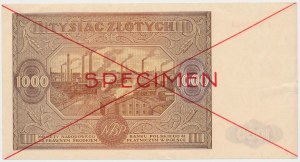 1,000 zloty 1946 - SPECIMEN - B
