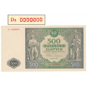 500 złotych 1946 - Dz 0000000