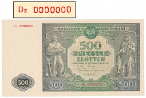 500 zlotých 1946 - Dz 0000000