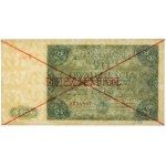 Nr 396. 20 złotych 1947 - SPECIMEN - Ser.A 1234567
