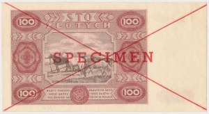 N° 386. 100 zloty 1947 - SPECIMEN - Ser.A 1234567