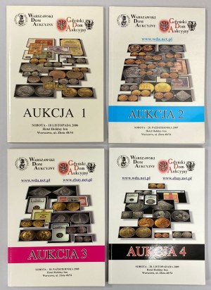WDA/GDA katalogi aukcyjne 2006-2009 (4szt)