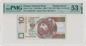 10 zloty 1994 - ZA - replacement series