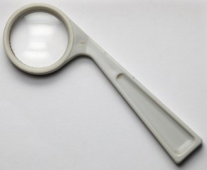 PZO (Polskie Zakłady Optyczne) x5 magnifying glass - white