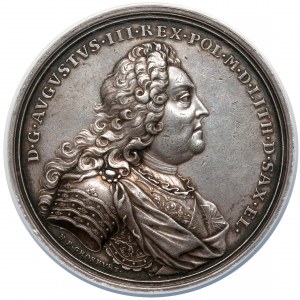 August III Sas, korunovační medaile 1734.