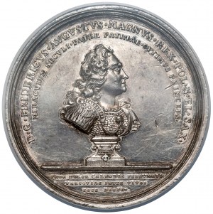 August III Sas, Medal pośmiertny Augusta II Mocnego 1733