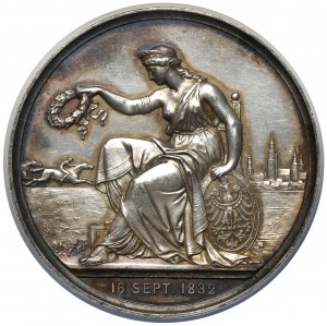 Silesia, Wroclaw, 50th Anniversary Medal of the Silesian Racing Club 1882