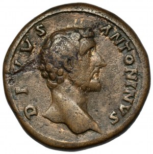 Antoninus Pius (138-161 n. l.) Posmrtný sestercerus