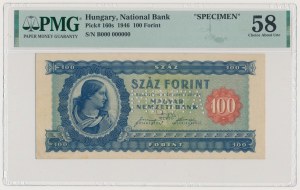 Maďarsko, 100 forintov 1946 - SPECIMEN / MINTA