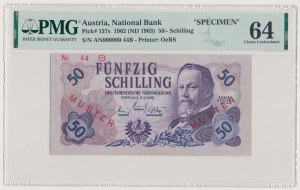 Rakousko, 50 Schillingů 1962 - SPECIMEN