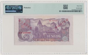 Austria, SPECIMEN 50 Schilling 1962