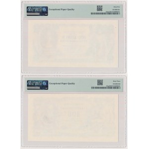Czechoslovakia, FRONT & BLACK PROOFS 100 Korun 1931 (2pcs)