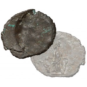 Cesarstwo Rzymskie, Destrukt follis - bicie jednostronne