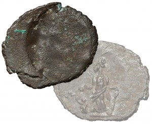 Roman Empire, Destrukt follis - one-sided minting