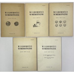 Wiadomości Numizmatyczne 1981-1982 (5szt)