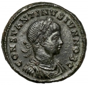 Constantine II (337-340 AD) Follis, Sirmium - ALEMANNIA DEVICTA